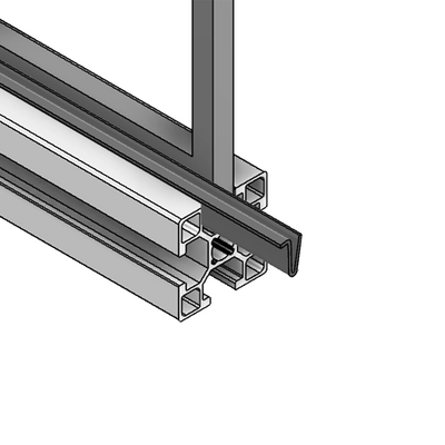 61-130-0 MODULAR SOLUTIONS SEALING PROFILE<BR>30 SERIES RETAINING INSERT, RIGID PANEL GASKET, 8'